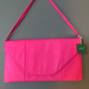 Hot pink clutch